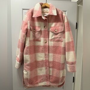 Joe Fresh x Jillian Harris Pink Quilted Shacket